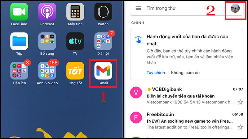 Cách đăng xuất tài khoản Gmail trên điện thoại Android, iOS đơn giản - Thegioididong.com